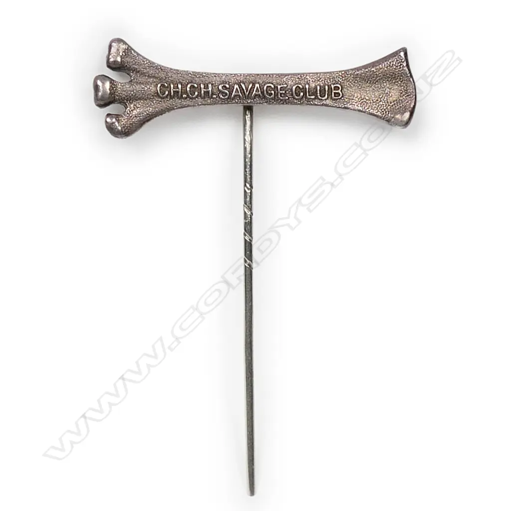 New Zealand Christchurch Savage Club pin lapel badge, Image 1++